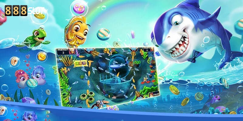 Jackpot Fishing 888Slot tích hợp nhiều tính năng hiện đại tăng trải nghiệm trọn vẹn cho người chơi